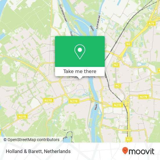 Holland & Barett kaart