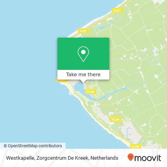 Westkapelle, Zorgcentrum De Kreek kaart