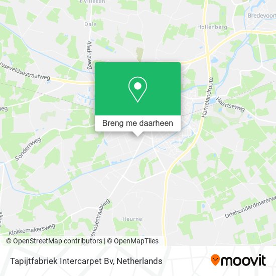 Tapijtfabriek Intercarpet Bv kaart