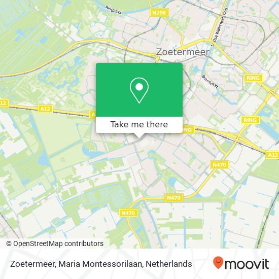 Zoetermeer, Maria Montessorilaan kaart