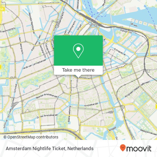 Amsterdam Nightlife Ticket kaart