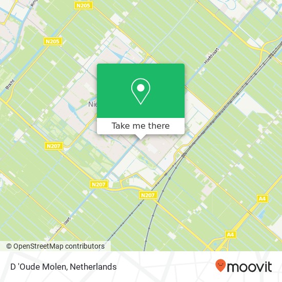 D 'Oude Molen kaart