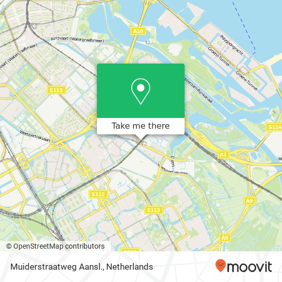 Muiderstraatweg Aansl. kaart