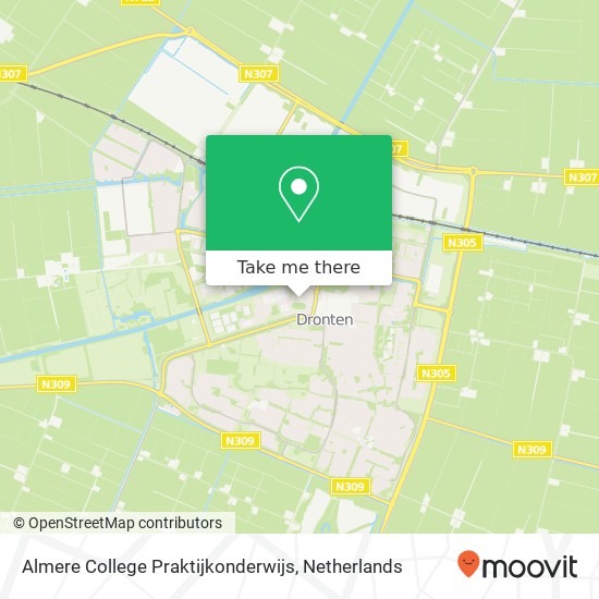 Almere College Praktijkonderwijs kaart