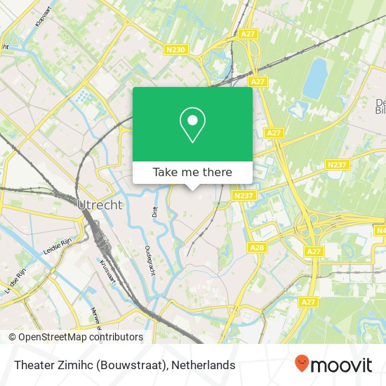 Theater Zimihc (Bouwstraat) kaart
