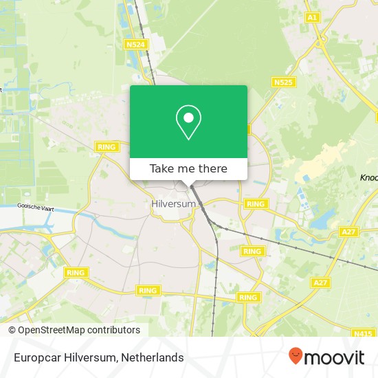 Europcar Hilversum kaart