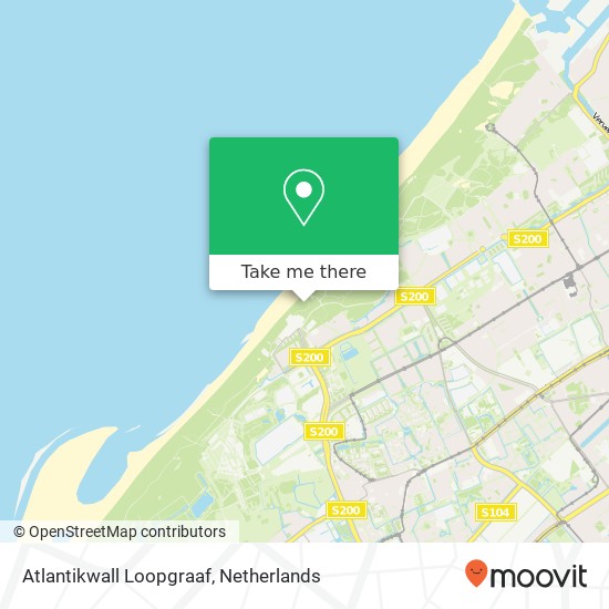 Atlantikwall Loopgraaf kaart