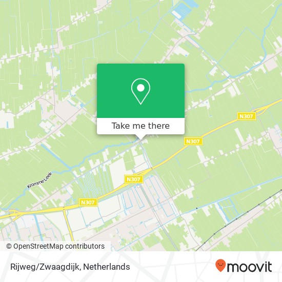 Rijweg/Zwaagdijk kaart