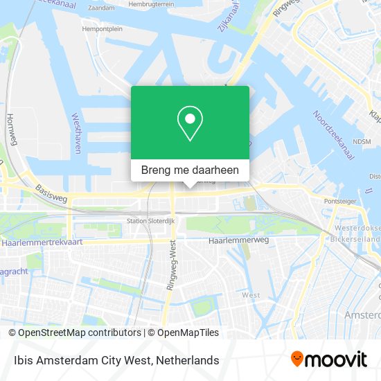 Ibis Amsterdam City West kaart