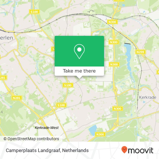 Camperplaats Landgraaf kaart
