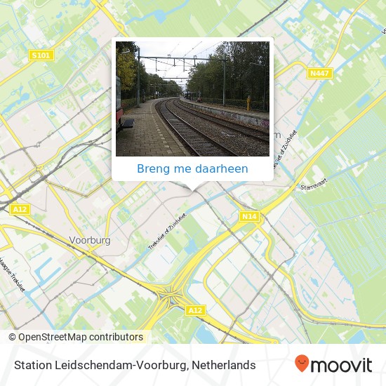 Station Leidschendam-Voorburg kaart