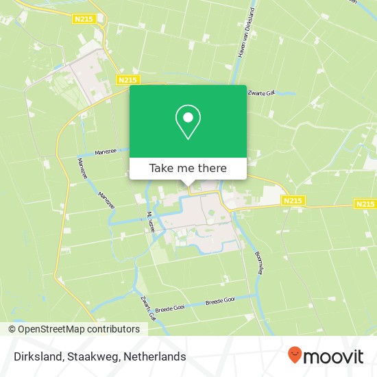 Dirksland, Staakweg kaart