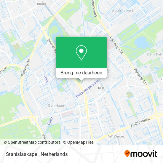 Stanislaskapel kaart