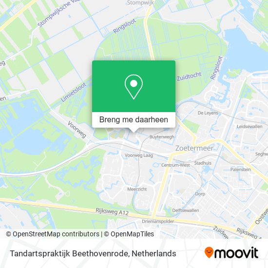 Tandartspraktijk Beethovenrode kaart