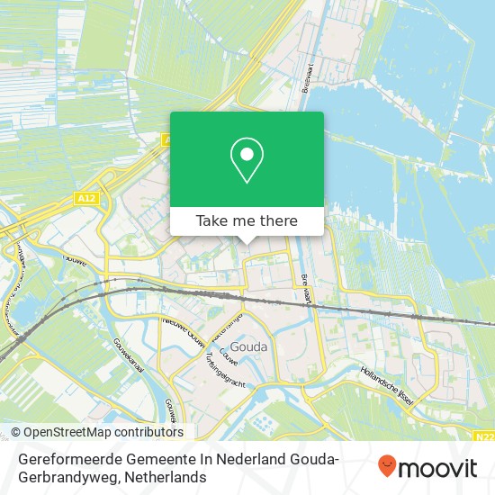 Gereformeerde Gemeente In Nederland Gouda-Gerbrandyweg kaart