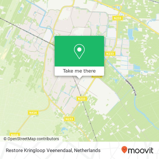 Restore Kringloop Veenendaal kaart