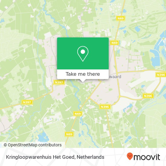 Kringloopwarenhuis Het Goed kaart