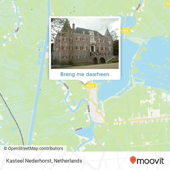 Kasteel Nederhorst kaart