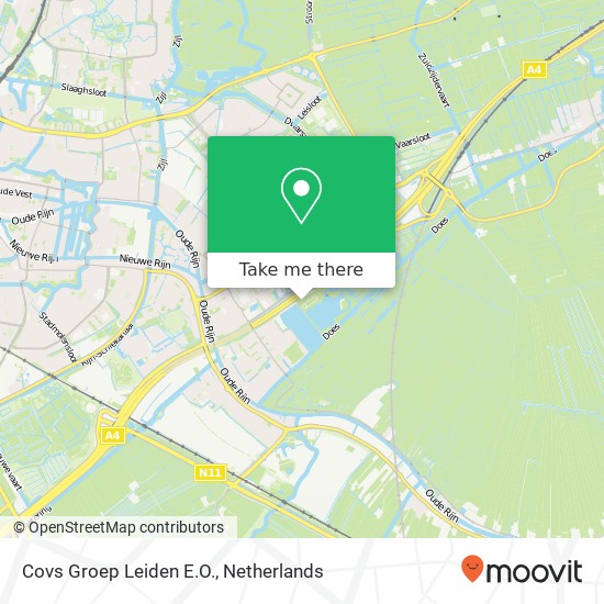 Covs Groep Leiden E.O. kaart