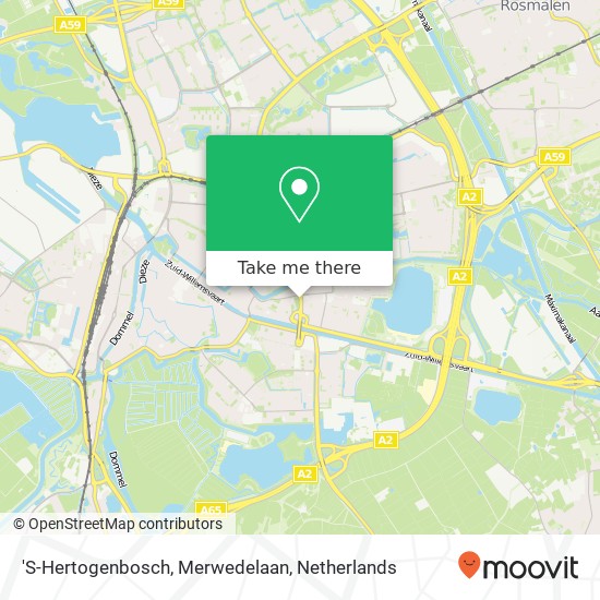 'S-Hertogenbosch, Merwedelaan kaart