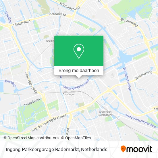 Ingang Parkeergarage Rademarkt kaart