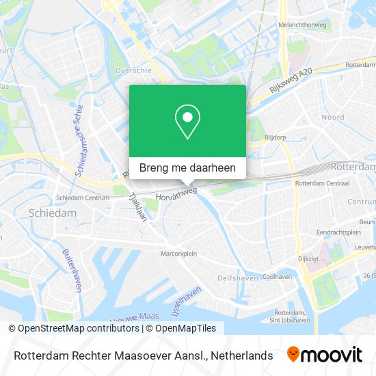 Rotterdam Rechter Maasoever Aansl. kaart