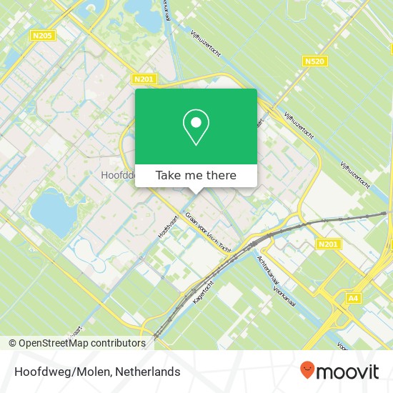 Hoofdweg/Molen kaart