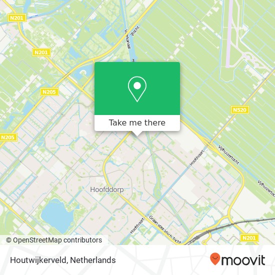 Houtwijkerveld kaart