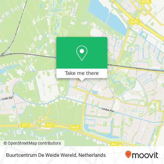 Buurtcentrum De Weide Wereld kaart