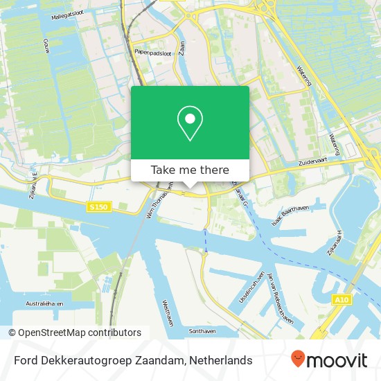 Ford Dekkerautogroep Zaandam kaart