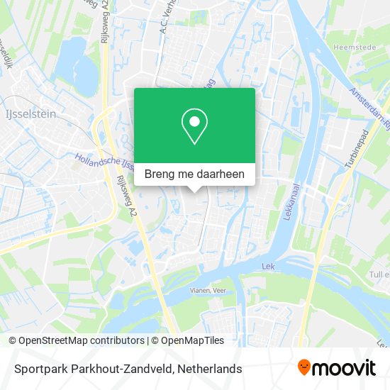 Sportpark Parkhout-Zandveld kaart