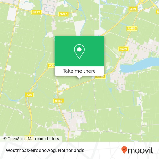 Westmaas-Groeneweg kaart