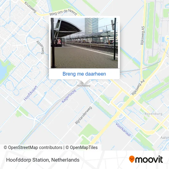 Hoofddorp Station kaart
