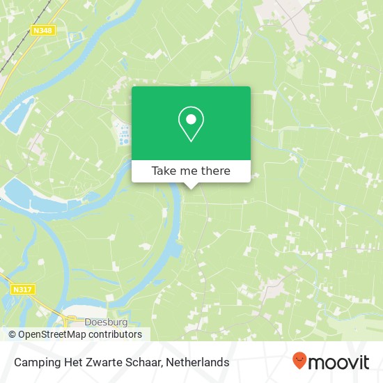 Camping Het Zwarte Schaar kaart