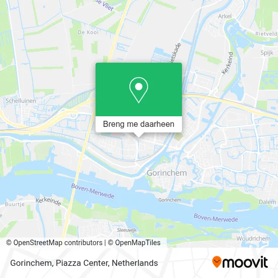 Gorinchem, Piazza Center kaart