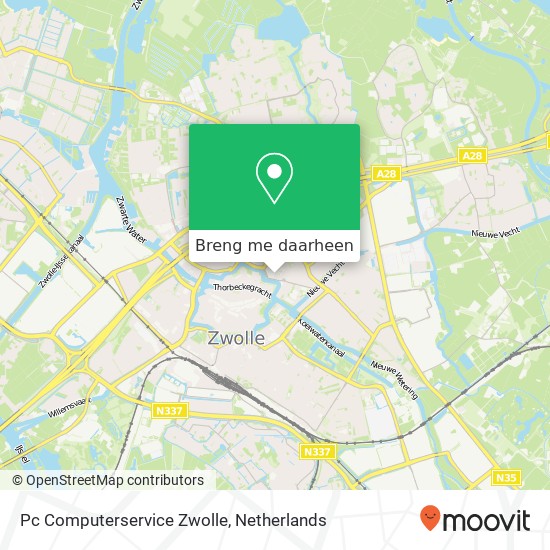 Pc Computerservice Zwolle kaart