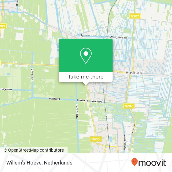 Willem's Hoeve kaart