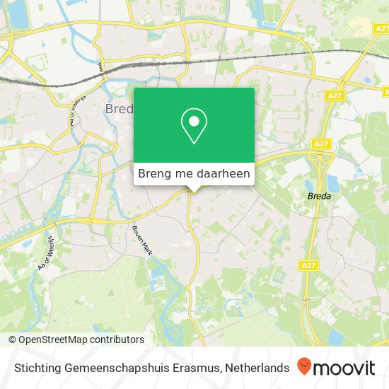 Stichting Gemeenschapshuis Erasmus kaart