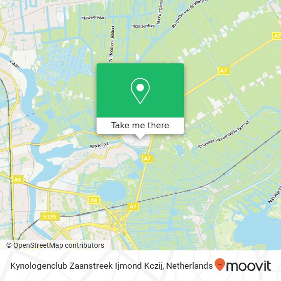 Kynologenclub Zaanstreek Ijmond Kczij kaart