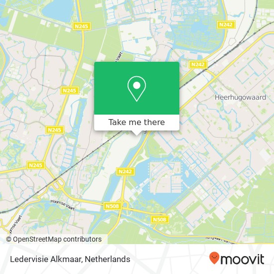 Ledervisie Alkmaar kaart