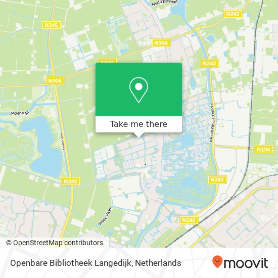 Openbare Bibliotheek Langedijk kaart