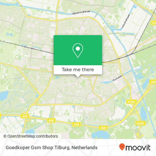 Goedkoper Gsm Shop Tilburg kaart