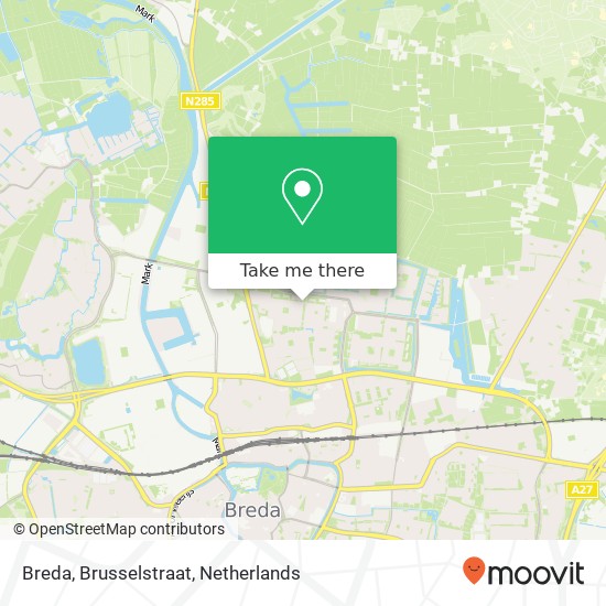 Breda, Brusselstraat kaart