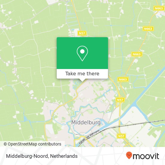 Middelburg-Noord kaart