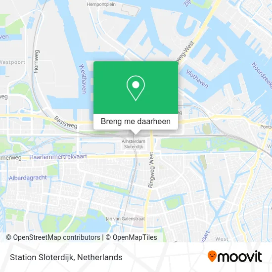 Station Sloterdijk kaart