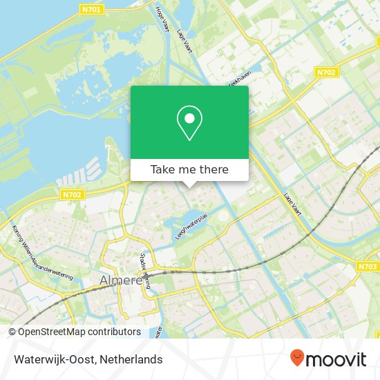 Waterwijk-Oost kaart