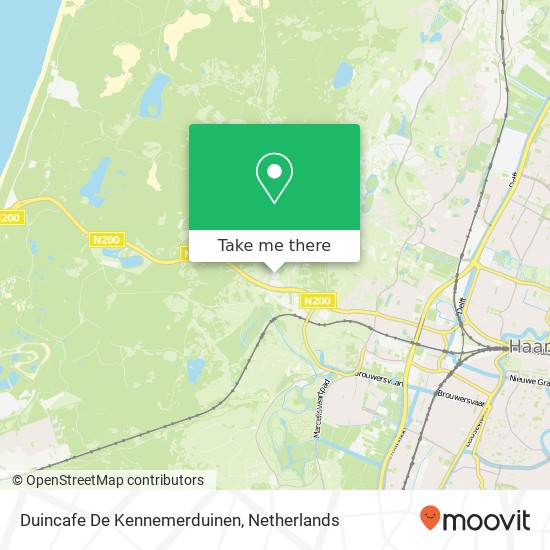 Duincafe De Kennemerduinen kaart