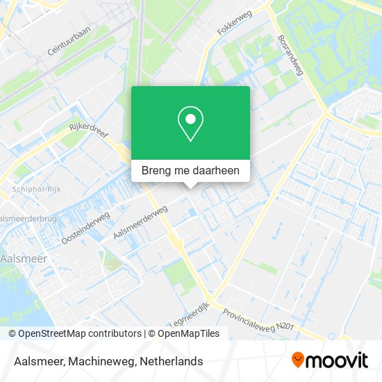 Aalsmeer, Machineweg kaart