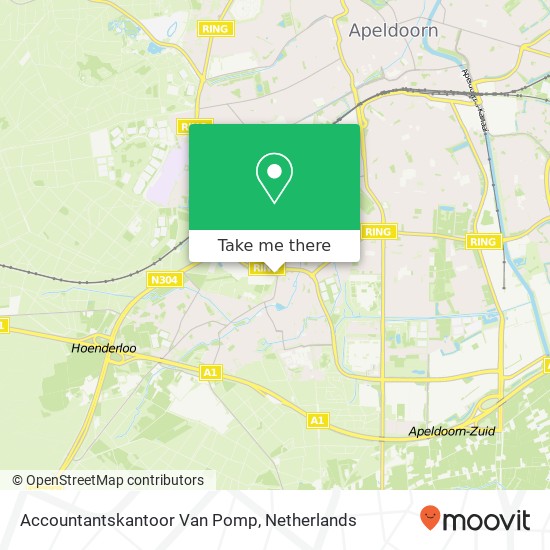 Accountantskantoor Van Pomp kaart