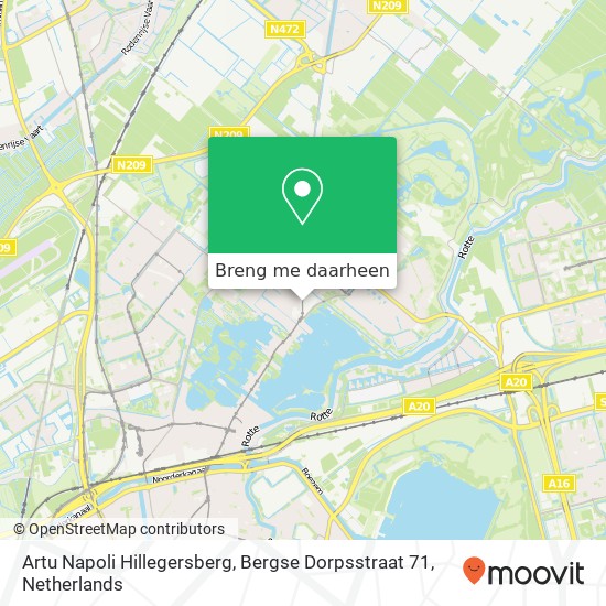 Artu Napoli Hillegersberg, Bergse Dorpsstraat 71 kaart